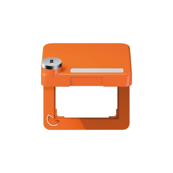 Jung CD590BFKLSLO Klappdeckel mit Sicherheitsschloss Serie CD orange hochglänzend