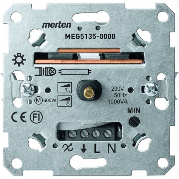 Merten MEG5135-0000 Drehdimmer-Einsatz für induktive Last 60-1000 VA