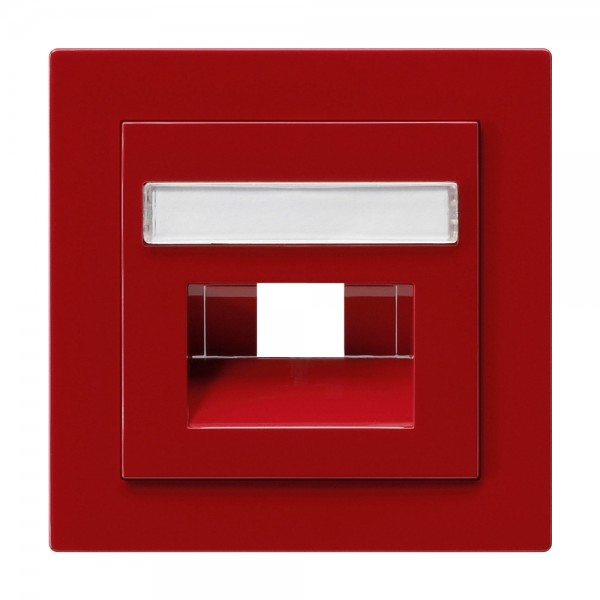Gira 028443 Abdeckung für UAE/IAE- und Netzwerk- Anschlussdose S-Color Rot