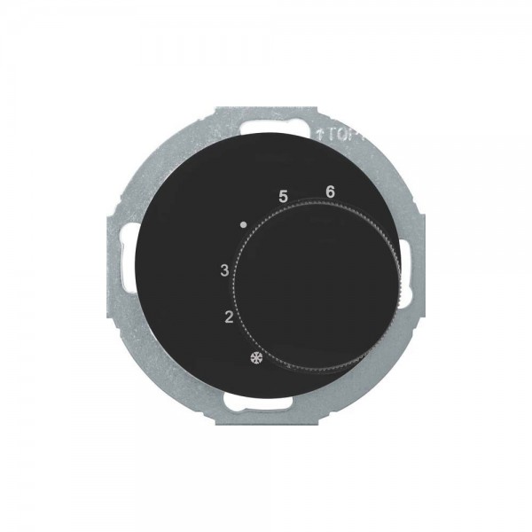 Berker 20262035 Temperaturregler Wechsler mit Zentralstück Serie 1930/R.classic schwarz