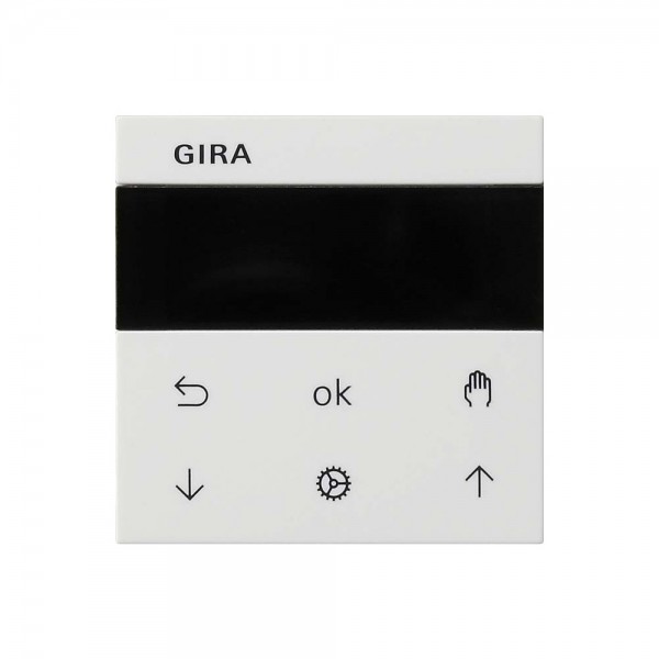 Gira 536603 System 3000 Jalousie- und Schaltuhr Display System 55 Reinweiß glänzend