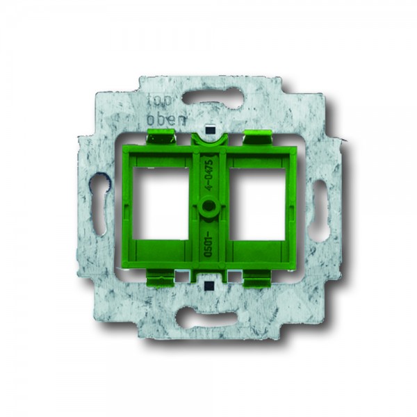 Busch Jaeger 1810 Tragring grüner Sockel für 2 Modular-Jack-Einsätze