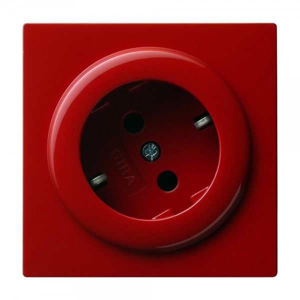 Gira 044843 SCHUKO-Steckdose 16 A 250 V~ S-Color Rot