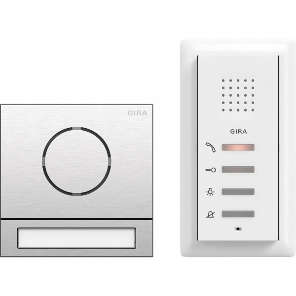 Gira 2406000 System 106 Einfamilienhaus-Paket Audio Edelstahl