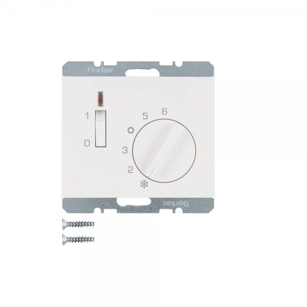 Berker 20307109 Temperaturregler Öffner mit Zentralstück K.1 polarweiß glänzend