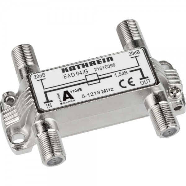 Kathrein EAD 04/G Abzweiger mit F-Connectoren 2-fach 5-1218 MHz 20,5dB