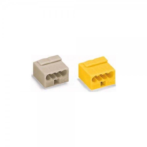 Wago 243-504 Micro-Dosenklemme 4x0,6-0,8 gelb 100 Stück