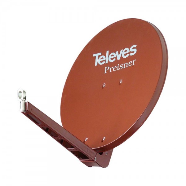 Televes S75QSD-Z QSD-Line Offset Reflektor 75x85cm ziegelrot