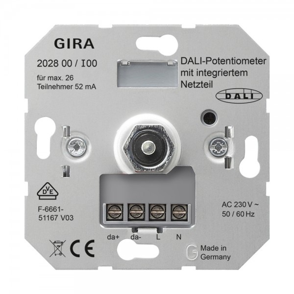Gira 202800 DALI-Potentiometer mit integriertem Netzteil