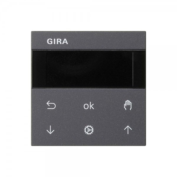 Gira 536628 System 3000 Jalousie- und Schaltuhr Display System 55 Anthrazit