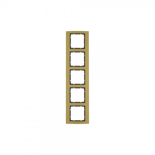 Berker 10153016 Abdeckrahmen 5-fach B.3 Alu gold/anthrazit matt