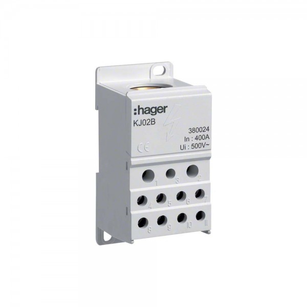 Hager KJ02B Verteilerblock für Mehrfachabgänge 250A/400A 1-polig