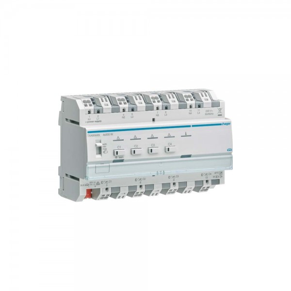 Hager TXA664AN Universal-Dimmaktor 4-fach easy 4x 300 W KNX