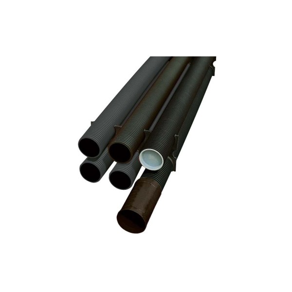 Fränkische Kabelschutzrohr Kabuflex S 110 110,0x94,0mm schwarz 3 Meter