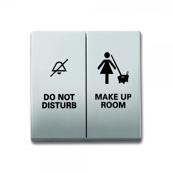 Busch Jaeger 1785/11-866 Wippe mit Aufdruck DO NOT DISTURB MAKE UP ROOM pur edelstahl