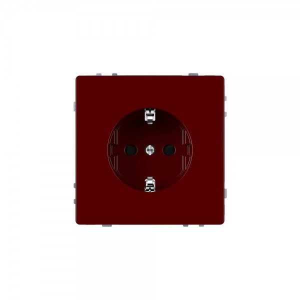 Merten MEG2300-6006 SCHUKO-Steckdose für Sonderstromkreise System Design rubinrot