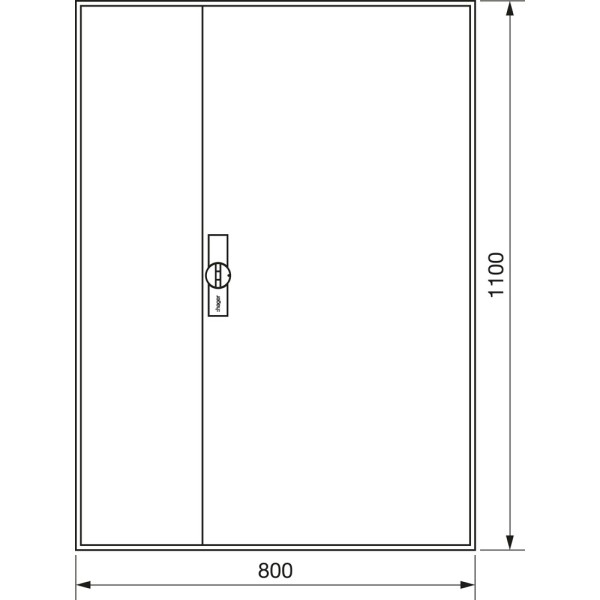 Hager ZB33ES Zählerschrank universZ IP44 1100x800x160mm