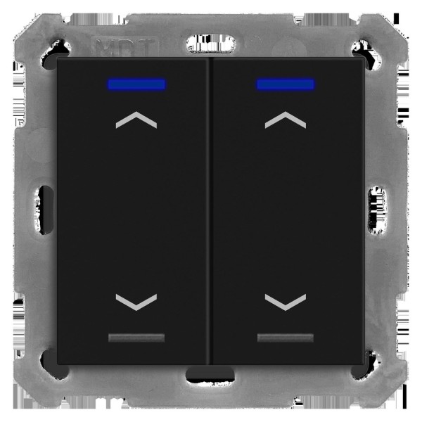 MDT technologies BE-TAL55T206.A1 Taster Light 55 2-fach RGBW Schwarz matt