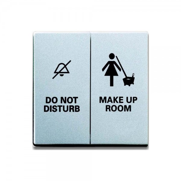 Busch Jaeger 1785/11-83 Wippe mit Aufdruck DO NOT DISTURB MAKE UP ROOM alusilber