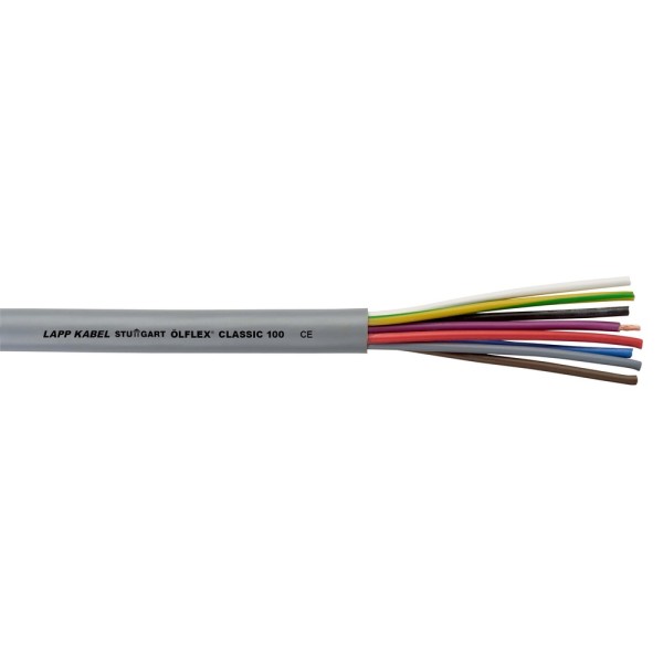 Lapp Kabel ÖLFLEX CLASSIC 100 300/500 V 2x0,5mm² Steuerleitung farbcodiert 00100004 Meterware