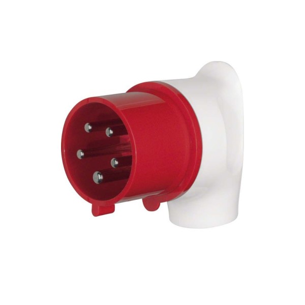 Berker 578201 CEE Winkelstecker 5-polig 32 A grau/rot