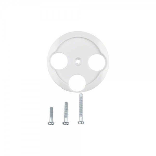 Berker 106420 Zentralstück für Antennen-Steckdose 3-Loch Serie 1930/Glas polarweiß glänzend