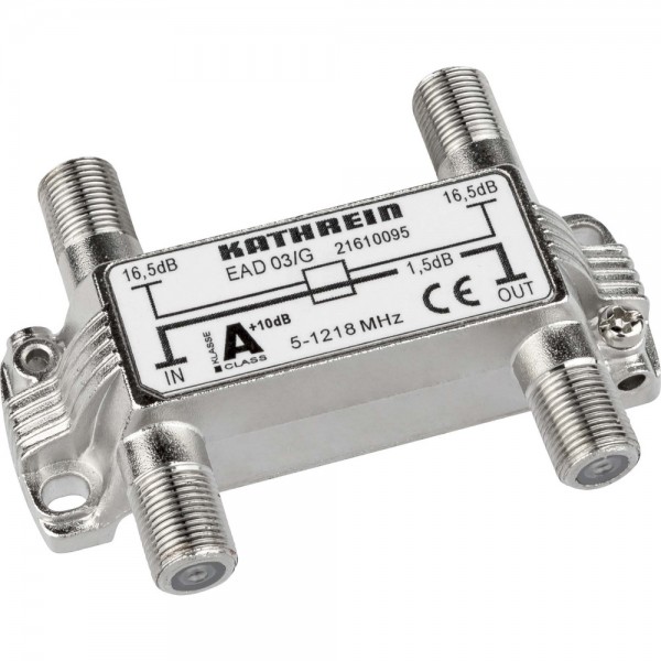 Kathrein EAD 03/G Abzweiger mit F-Connectoren 2-fach 5-1218 MHz 16,5dB