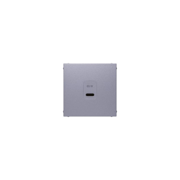 Berker 48601404 Zentralstück für USB Ladesteckdose Typ C S.1/B.3/B.7 alu matt