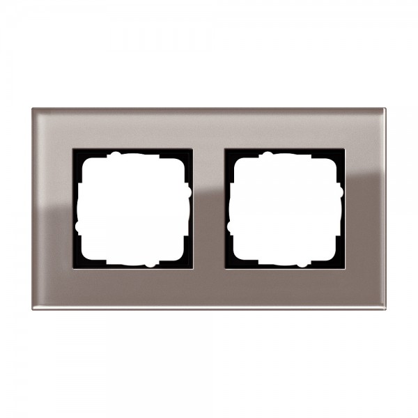 Gira 0212122 Abdeckrahmen 2-fach Esprit Glas Umbra