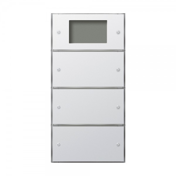 Gira 2043112 KNX Tastsensor 3 Plus 3-fach (1+2) Reinweiß glänzend