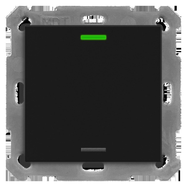 MDT technologies BE-TAL550106.01 Taster Light 55 1-fach RGBW Schwarz matt