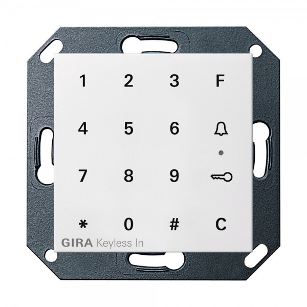 Gira 260503 Keyless In Codetastatur System 55 Reinweiß glänzend