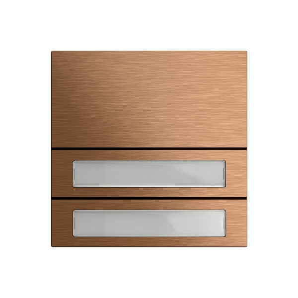 Gira 5532921 Ruftastenmodul System 106 2-fach Bronze