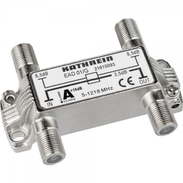 Kathrein EAD 01/G Abzweiger mit F-Connectoren 2-fach 5-1218 MHz 8,5dB