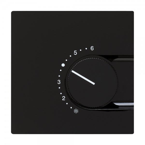 Gira 039647 Raumtemperaturregler 230/5 (2) A~ mit Wechsler S-Color Schwarz