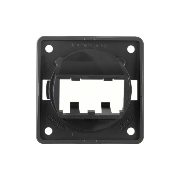 Berker 9455905 Tragplatte 2-fach für MINI-COM Module Integro schwarz glänzend