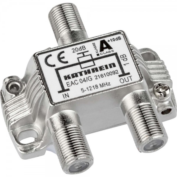 Kathrein EAC 04/G Abzweiger mit F-Connectoren 1-fach 5-1218 MHz 20,5dB