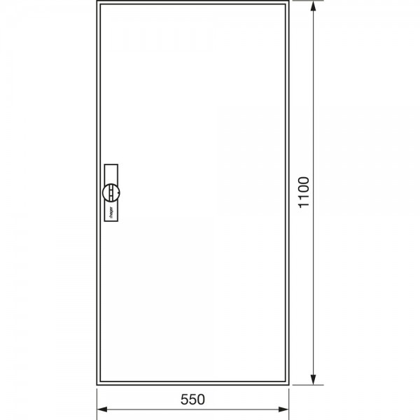 Hager ZB32S Zählerschrank universZ 1100x550x205mm IP44