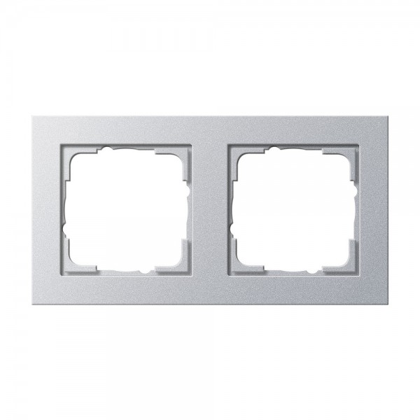 Gira 021225 Abdeckrahmen 2-fach E2 Aluminium