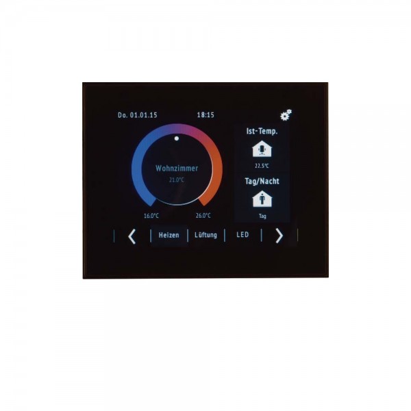 Berker 75740101 KNX Touch Control mit TFT-Display und integriertem Busankoppler