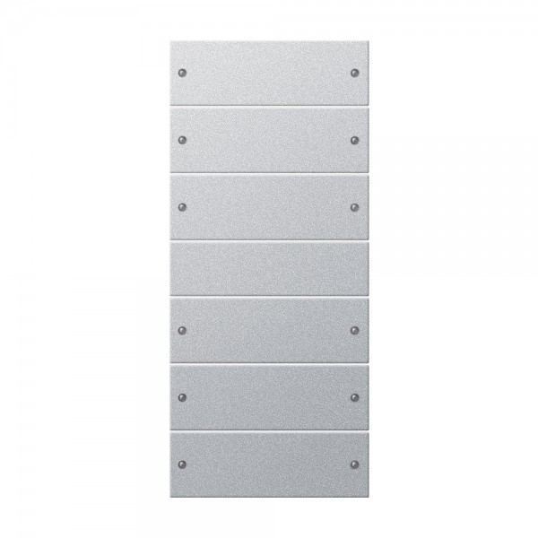 Gira 218626 Wippenset 6-fach (3+3) System 55 Aluminium