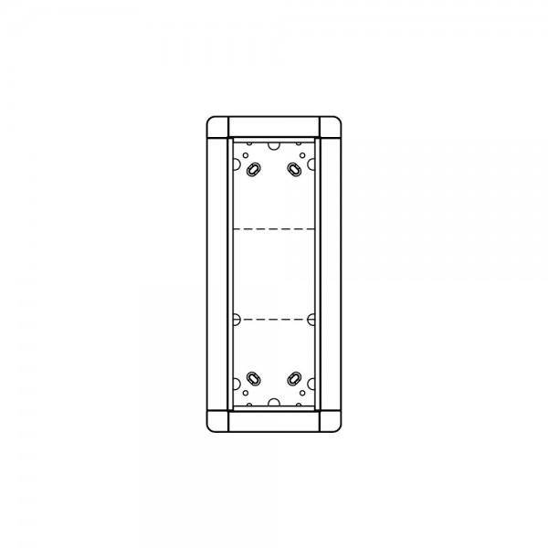 Ritto Portier Unterputz-Rahmen 3-fach graubraun 1881330 141x334mm