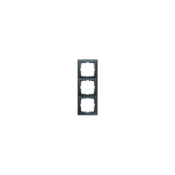 Berker 10139949 Abdeckrahmen 3-fach S.1 anthrazit matt