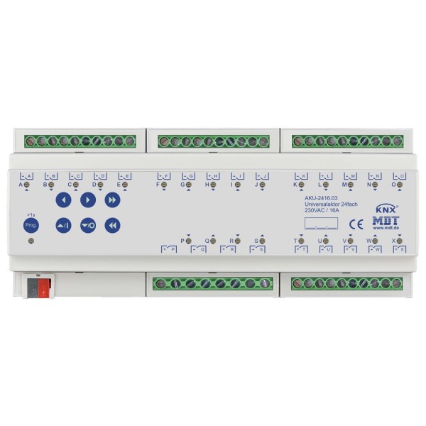 MDT technologies AKU-2416.03 Universalaktor 24-fach 12TE REG 16A 230VAC 100µF