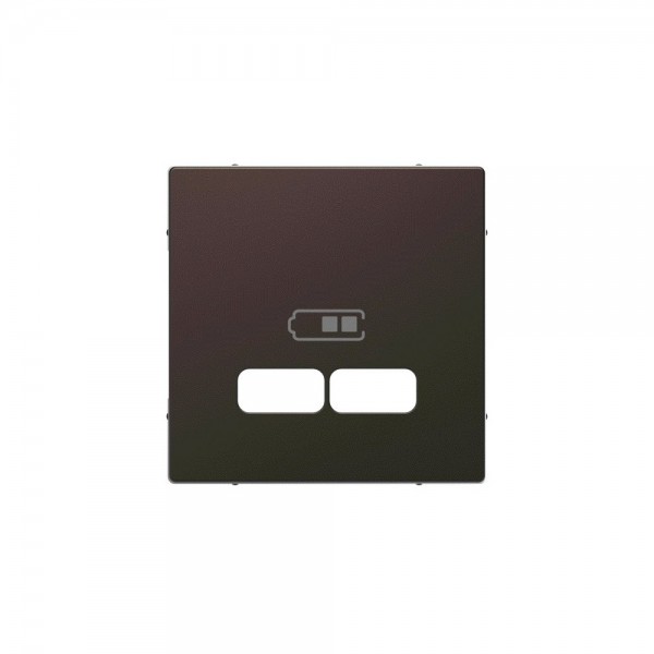 Merten MEG4367-6052 Zentralplatte für USB Ladestation-Einsatz System Design moccametallic