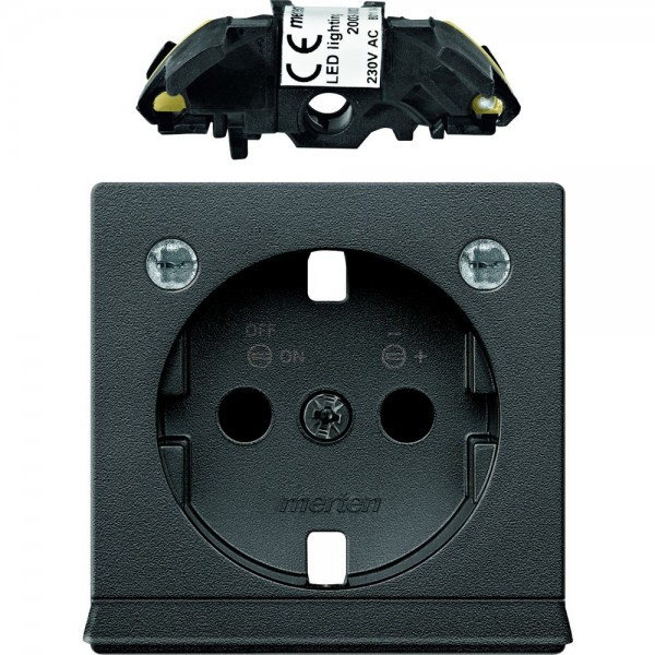 Merten MEG2334-0414 Erweiterungsset LED Beleuchtung System M anthrazit edelmatt