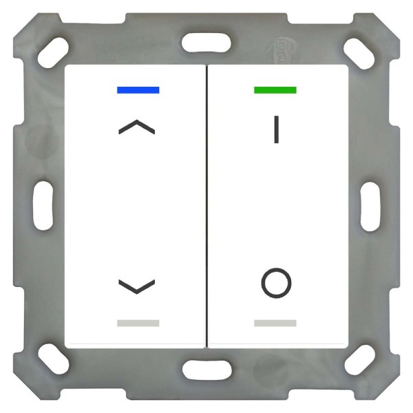 MDT technologies BE-TAL55T2.C1 Taster Light 55 2-fach RGBW Reinweiß glänzend