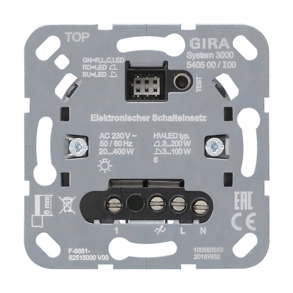 Gira 540500 System 3000 Elektronischer Schalteinsatz