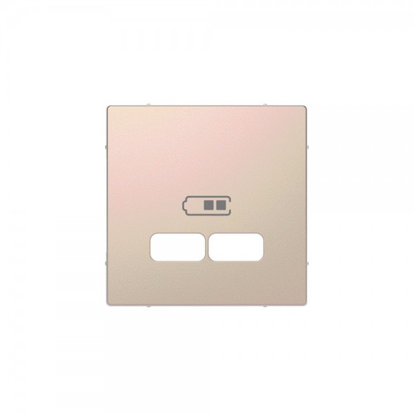 Merten MEG4367-6051 Zentralplatte für USB Ladestation-Einsatz System Design champagner