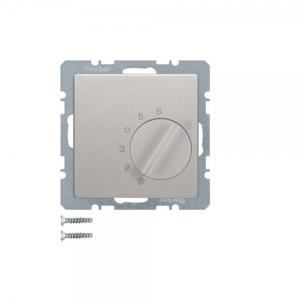 Berker 20266084 Temperaturregler Wechsler mit Zentralstück Q.1/Q.3/Q.7 alu samt